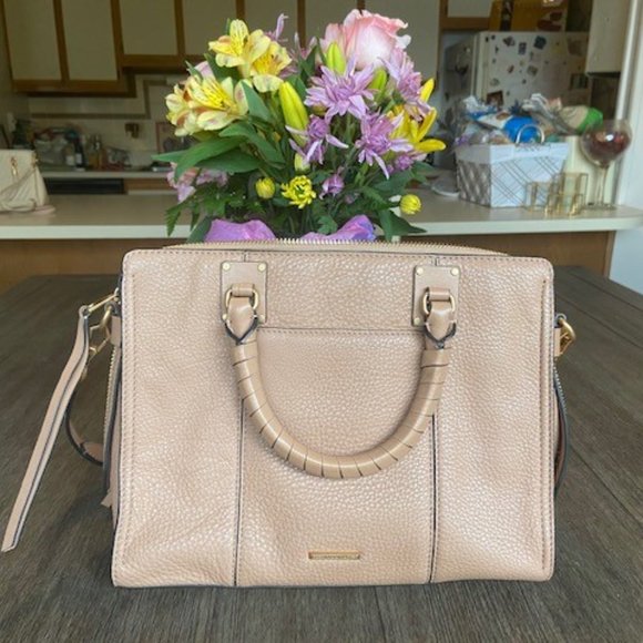 LN $345 Rebecca Minkoff FS Tan Regan Satchel Tote (FREE SHIP!) - Picture 4 of 15